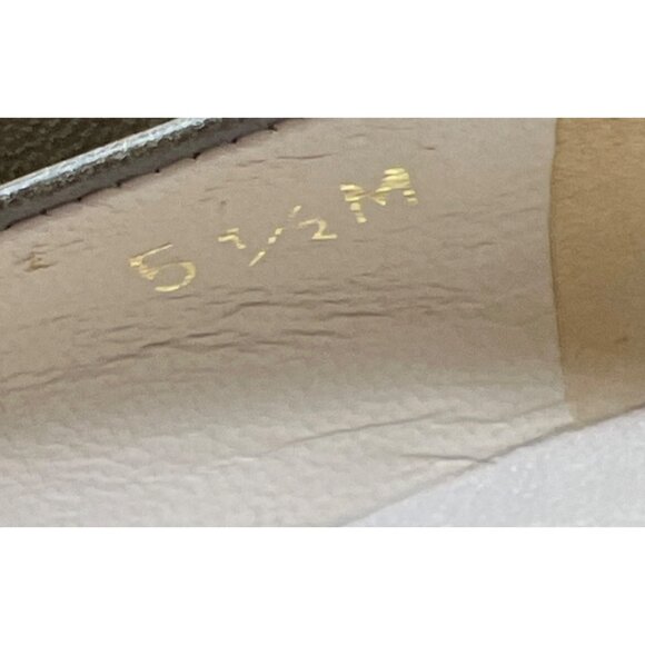 Garolini Vintage Olive Leather Heels 5.5 - Picture 9 of 10